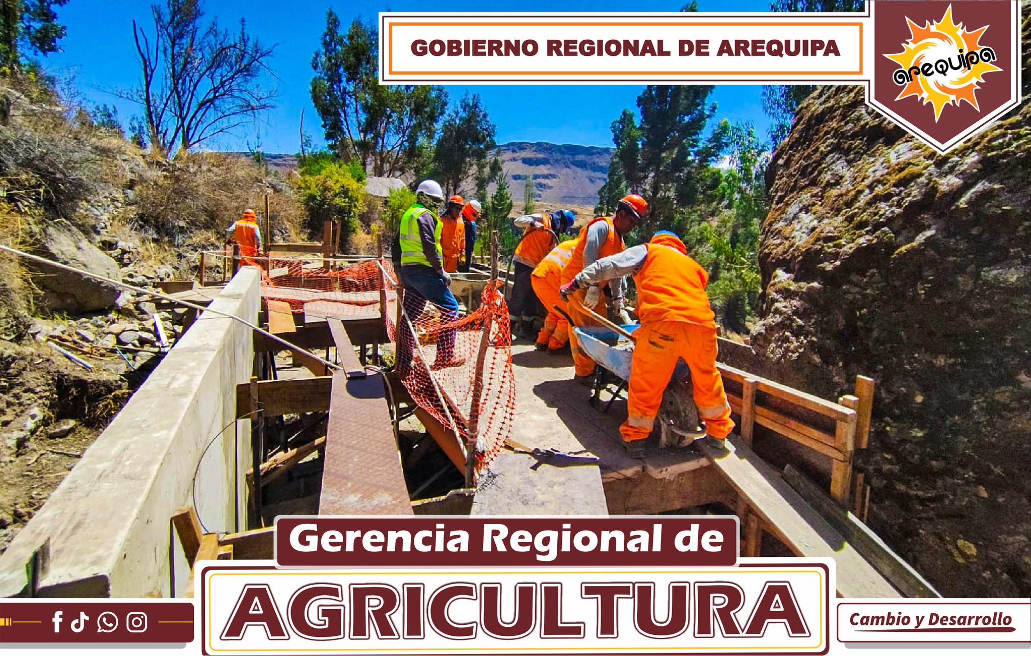 GOBIERNO REGIONAL DE AREQUIPA ASEGURA AGUA PARA MÁS DE 6,500 POBLADORES CON OBRA DE RIEGO EN CHURQUINA – CUMURANI