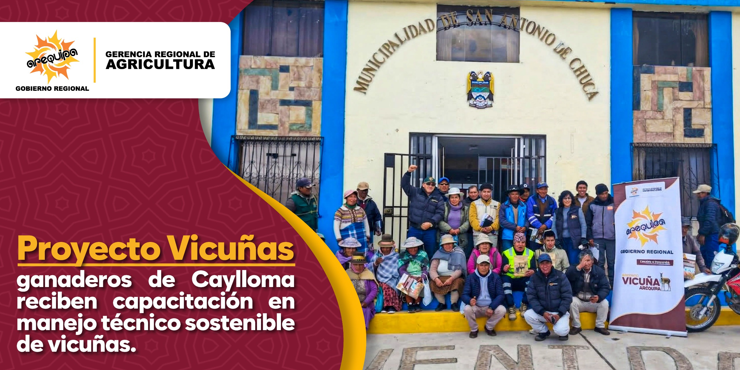 GANADEROS DE CAYLLOMA RECIBEN CAPACITACIÓN EN MANEJO TÉCNICO SOSTENIBLE DE VICUÑAS